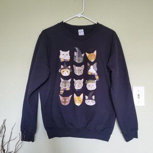 Hogwarts Harry Potter cats sweatshirt